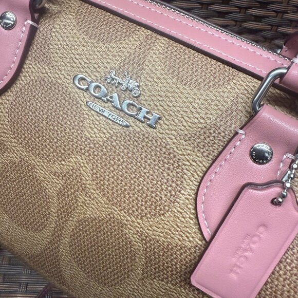 coach Rowan Satchel Bag In Maxi Signature Canvas ccd76 - Picture 5 of 7
